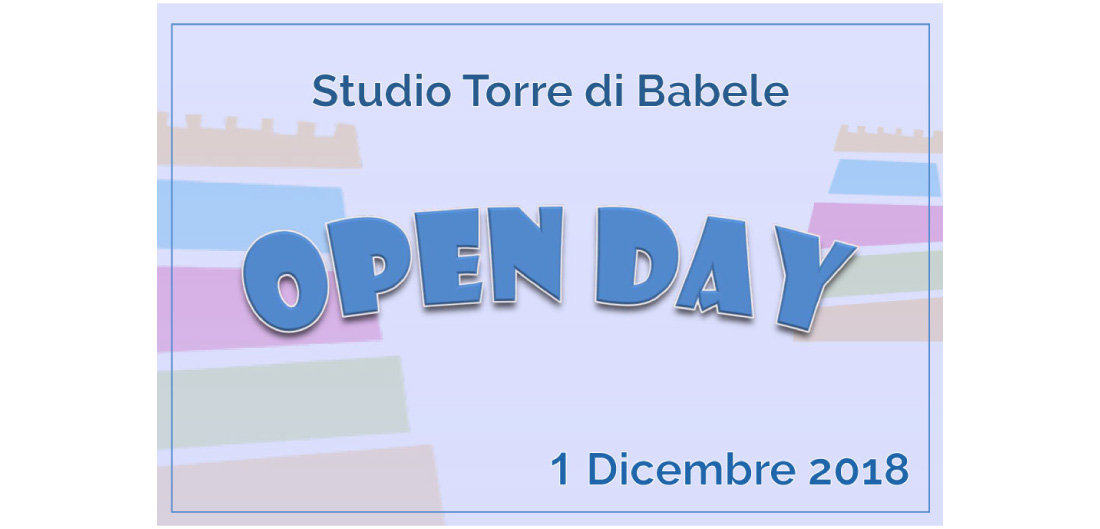 Open Day 2018 Studio Torre dio Babele